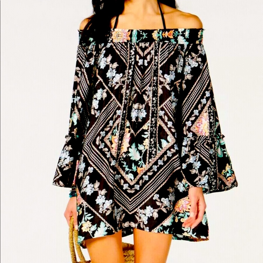 Nanette Lepore Tunic Cover Up Off-The-Shoulder